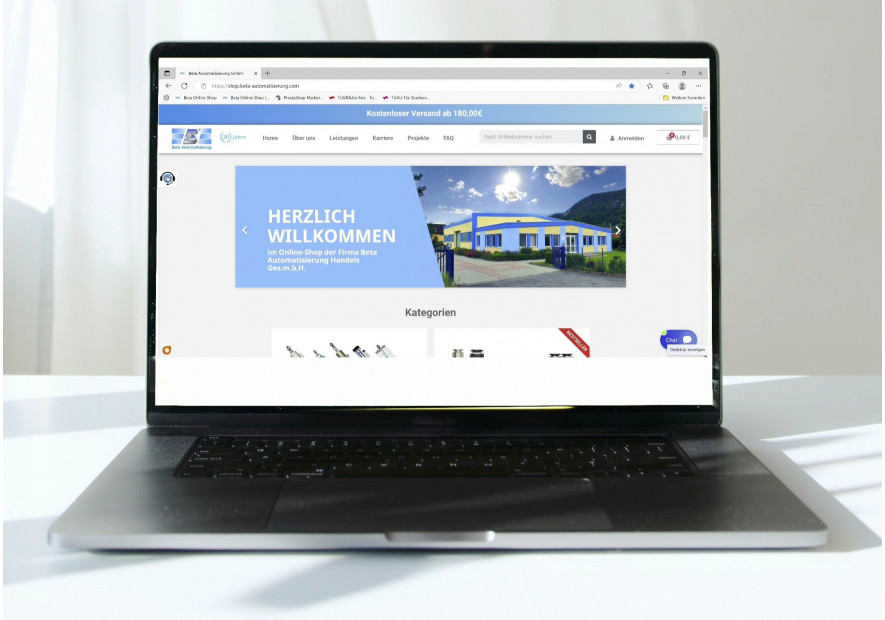 3 Jahre Beta Online Shop Jubiläum