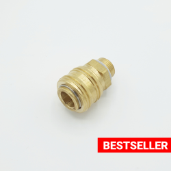 Brass coupling socket / DN 7.2 / ext. thread - 1