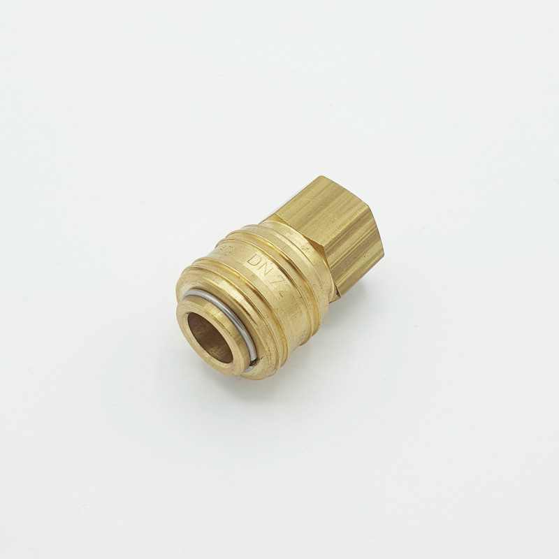 brass coupling socket / DN 7.2 / int. thread - 1