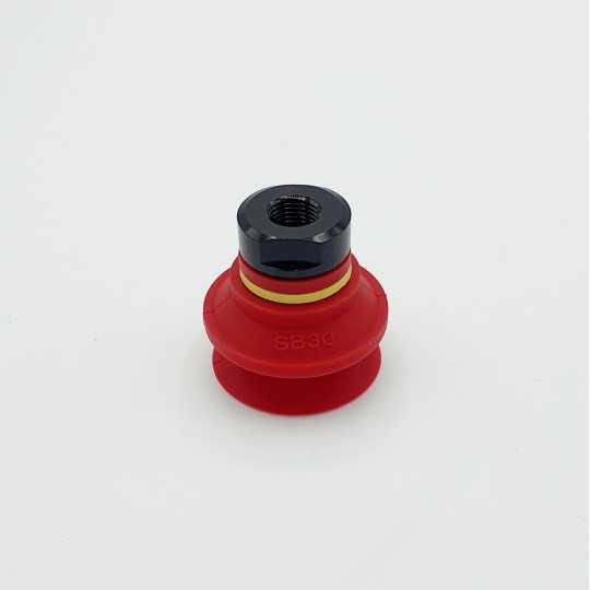 Bellows suction cup D30 / 1,5 / SI / o.S. / IG 1/8" - 1