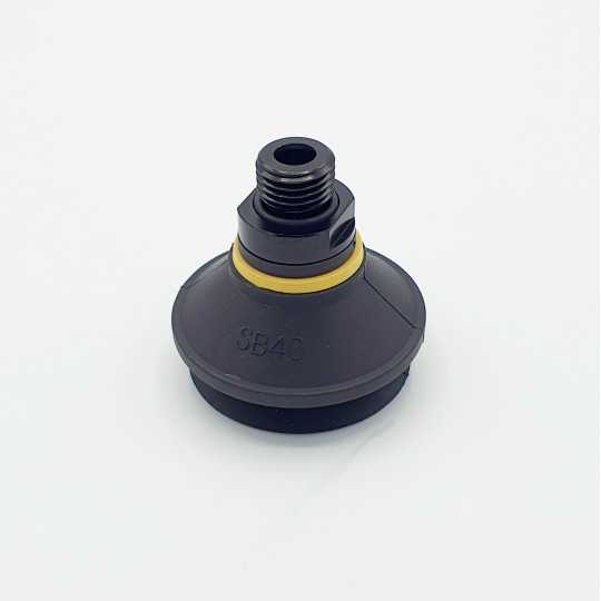 Bellows suction cup D50 / 1,5 / NBR / o.S. / AG 1/4" - 1