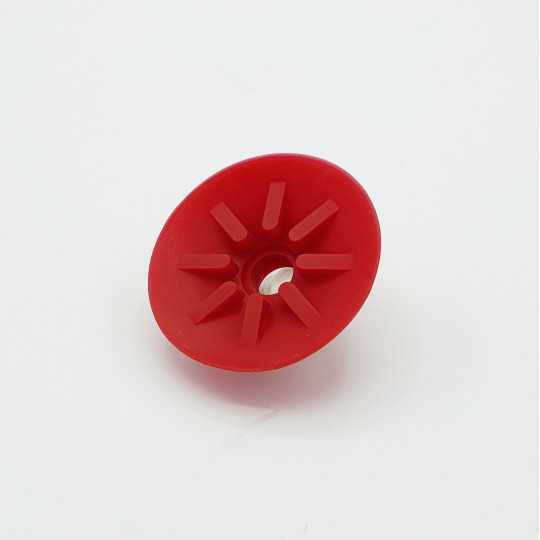 Flat suction cup D75 / SIL / m.S. / IG 1/4" - 2