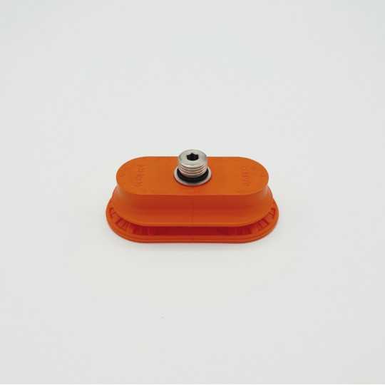 Oval suction cup 40x80 / NBR / m.S. / AG 1/4" - 1