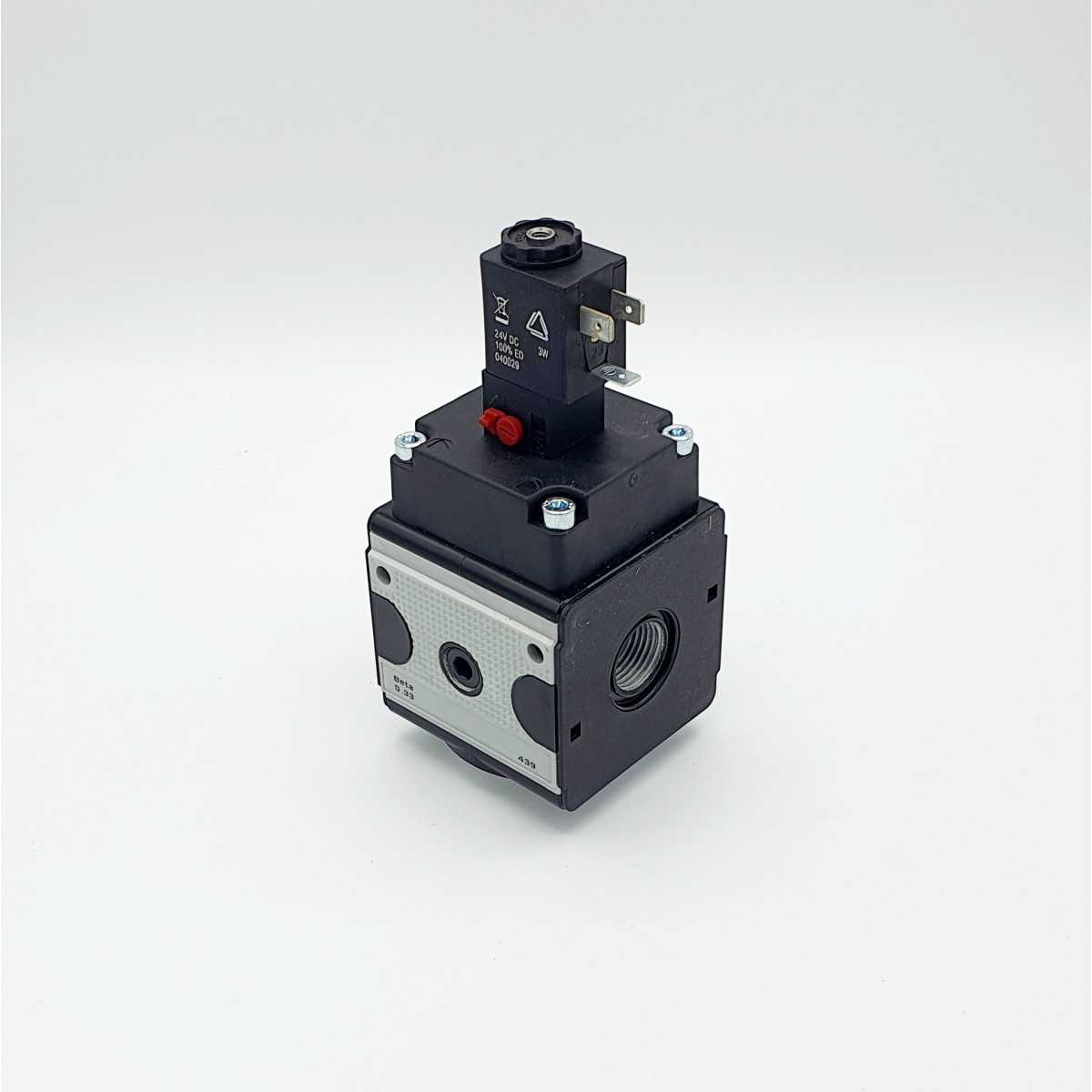 3/2-way valve / BR 3 / G 1/2" / electr. 24VDC / 15bar - 1