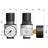 Druckregler BR 0 / G 1/4" / 0,5-10 bar / RE.01 - 2
