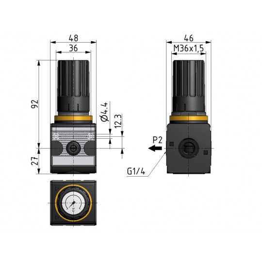 Druckregler BR 1 / G 1/4" / 0,5-10 bar / RBG.11S - 1