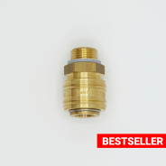 Brass coupling socket / DN 7.2 / ext. thread | Beta Online Shop