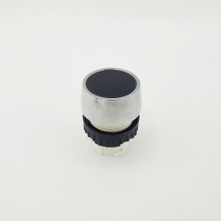 Push button black Ø22.5mm