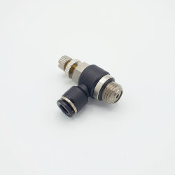 Plastic throttle check valve - 1