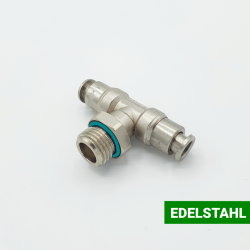 Edelstahl-Schnellsteckverschraubung / T-Form - 1
