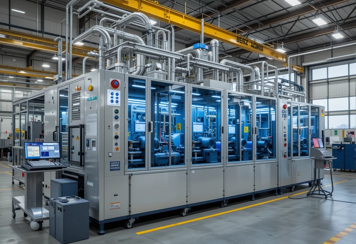 Verarbeitende, bearbeitende Anlage in der Industrie