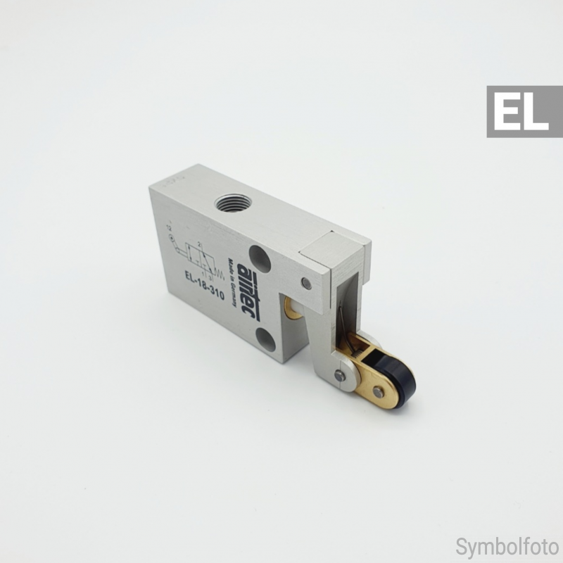 3/2-way roller lever valve with idle return G 1/8" | Beta Online Shop
