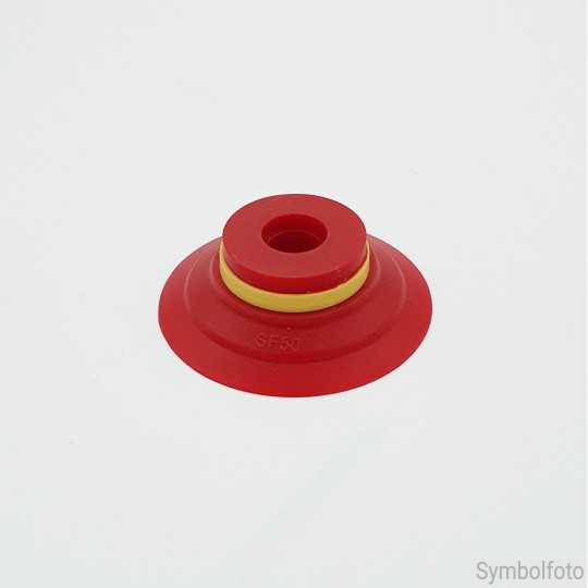 Flat suction cup D75 / SIL / m.S. / IG 1/4" | Beta Online Shop
